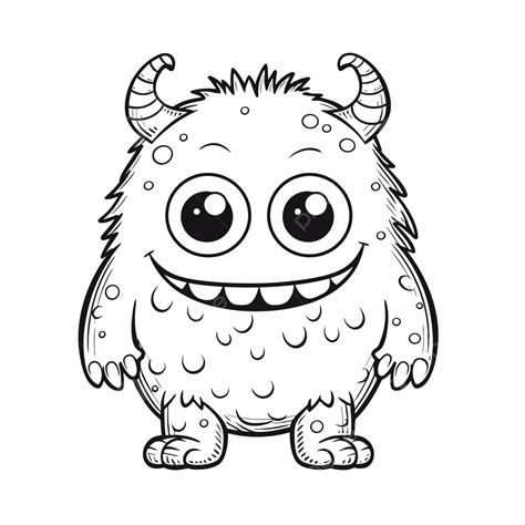 Monster Coloring Pages Cute
