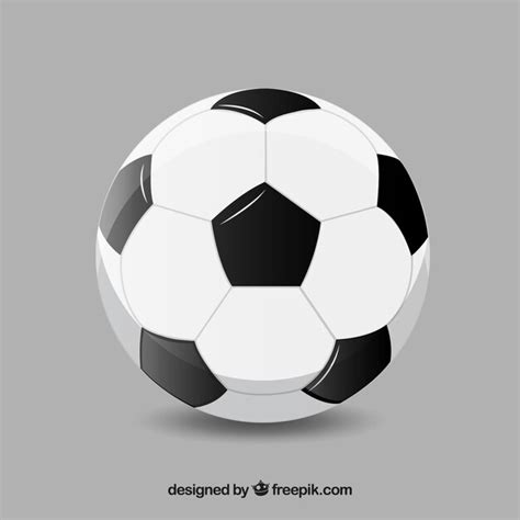 Fundo de bola de futebol em estilo realista | Vetor Grátis