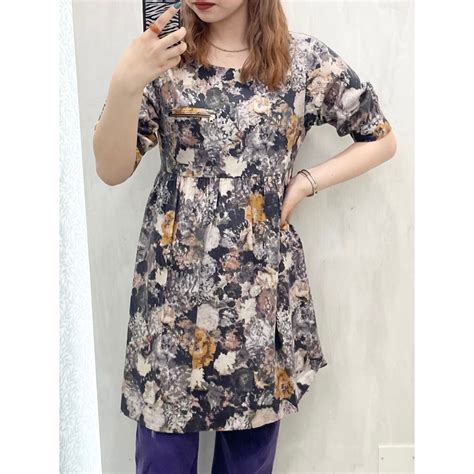 Paul Smith/one-piece/blouse/flower/black/orange/gray/white/ポールスミス/ワンピース ...