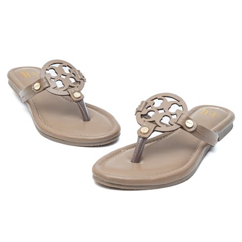 T Shape Flats - Beige – Dapperfeet