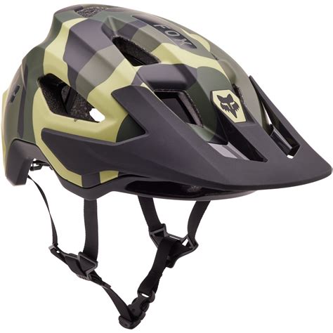 FOX Speedframe Camo MIPS Helm - green camo | BIKE24