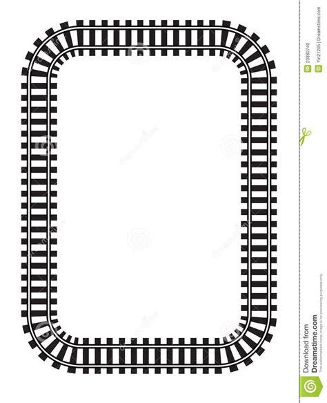 Train Track Clip Art Borders
