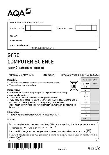 Image result for Computer Science Paper 2 Section 4 Revision Map AQA GCSE