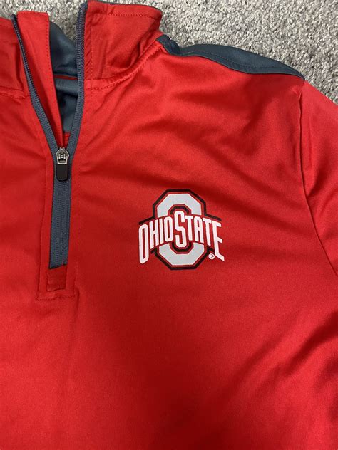 Nike Red ohio state quarter zip up | Grailed