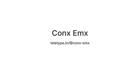 Conx Emx — Teletype