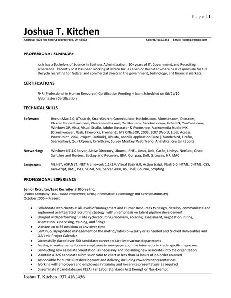 Resume Header Second Page - quotes anak rumahan