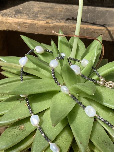 Keshi Pearl Rough Black Diamond Necklace – Santa Fe Marketplace – Shop ...