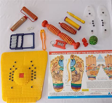 ACS MART Acupressure Mat Foot Roller Shue Sole Hand Roller Reflexology ...