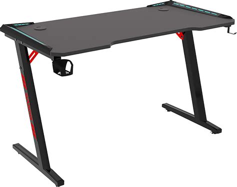Buy Gaming Desk 55in23.6in Z Shaped Computer Desk Office Writing ...