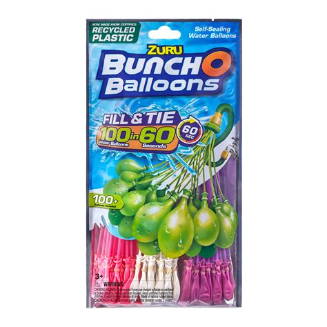 Buy Bunch O Balloons Rapid-Filling Water Balloons 100 Count (3 Pack ...