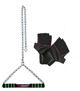 Rioff® Hanging Chain Rod Pull Up Bar for Height Increaser and Pull ...