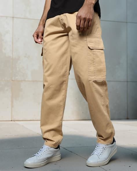 Buy Beige Trousers & Pants for Men by Shein Online | Ajio.com