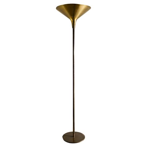Mid Century Brass Uplight Floor Lamp by Th Valentiner Produced in ...