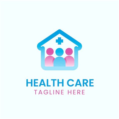 Home health care logo design template | Free Vector