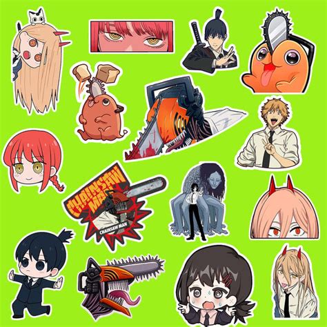 Chainsaw Man Sticker Pack Of 15 – Peeekaboo