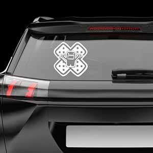 KREEPO Decal Vinyl Band-Aid Cartoon Face Vinyl Sticker for Car Van Any ...