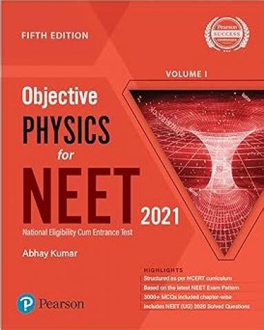 Objective Physics for NEET - Vol - I | Fifth Edition | By Pearson Book ...