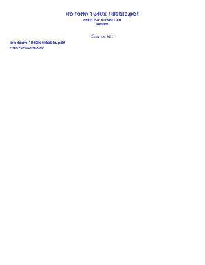 IRS Form 1040X Amended Tax Return - Blank Fillable Template | Fill Out ...