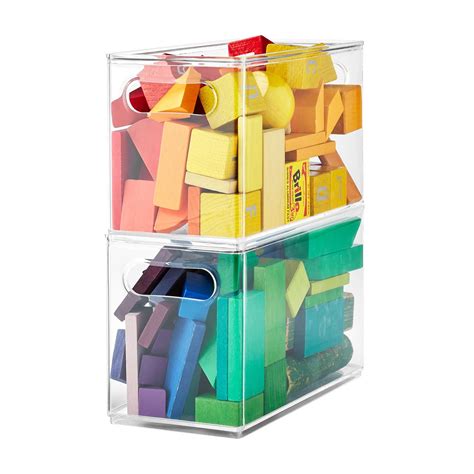The Home Edit Narrow Bin, 10" x 5" x 6" Plastic Modular Storage System ...
