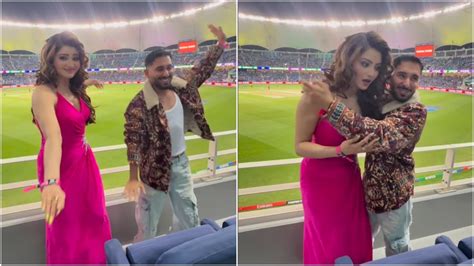 Urvashi Rautela's Viral Dabidi Dibidi Dance at India-Pakistan Match in ...