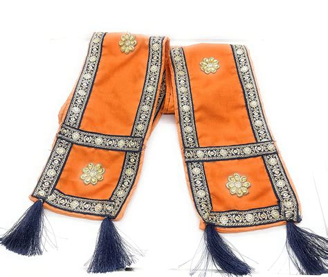 Ganpati Krishna Special Uparna Shringar Chunari Patka Shela for Statue ...