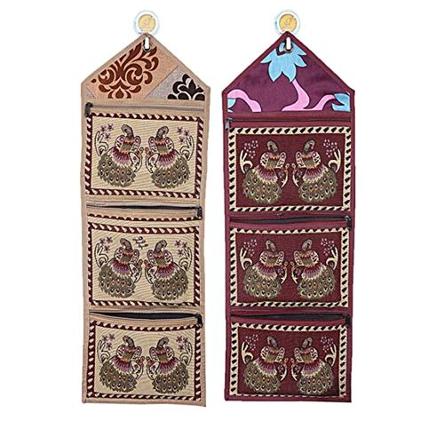 Buy Kuber Industries Cotton 2 Pieces Wall Hanging Magazine Letter ...
