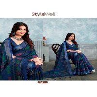 stylewell anupama vol 5 linen printed stylish saree for women ...