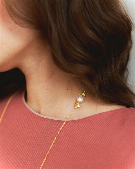 Gold plated moonstone Chain – INAAYAT JEWELS