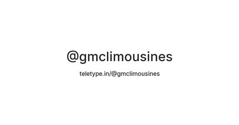 @gmclimousines — Teletype