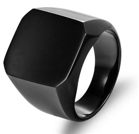 Black Ring For Men - Buy Black Ring For Men online at Best Prices in ...