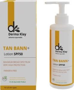 DERMA KLAY Advance Ayurveda TAN BANN LOTION SPF50 - Price in India, Buy ...