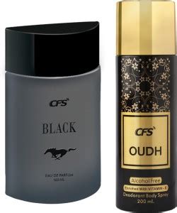 CFS Black EDP Long Lasting Perfume & Oudh Black Deodorant Body Spray ...