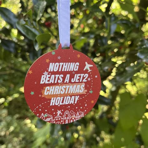 Jet2 Holiday Inspired Wooden Christmas Decoration By Alphabet Bespoke Creations - what happens if jet2 cancel my holiday