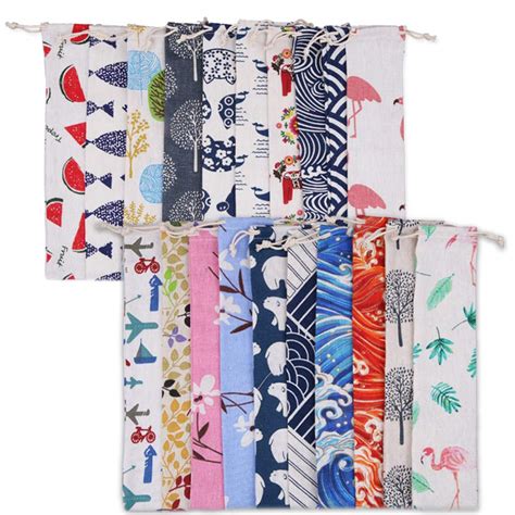 Winterworm Set of 20 Reusable Cutlery Bag Straw Carrying Case 10x2.4 ...
