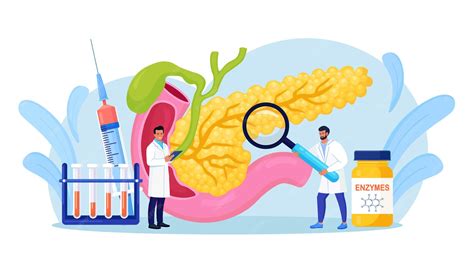 Pancreatitis-concept. Gastro-enteroloog diagnosticeert ...