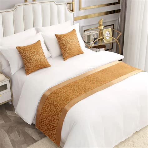 Amazon.com: AMBERIS Bed Runner, Smooth Comfort Bed Runners & Scarves ...