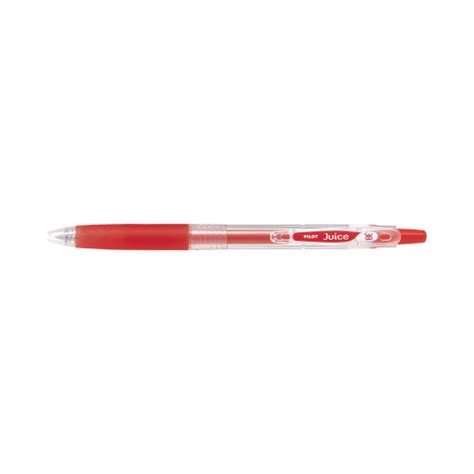 パイロット ジュース 0．38mm 赤 ノック式 1箱（10本入） LJU－10UF－R×10 ゲルインクボールペン（ノック式）｜カウネット