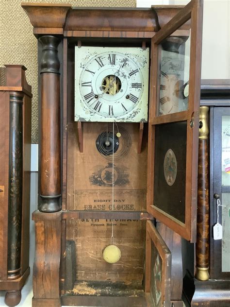 Lot - Seth Thomas Triple Decker Mahogany Mantel Clock