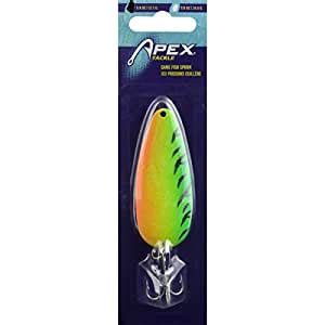 Apex Gamefish Spoon Fishing Lure Kit, Yellow/Orange/Green, 5/8-Ounce ...