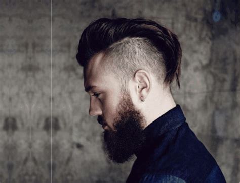 Faux Hawk Hairstyle-15 Funky Hairstyles that suit your Beard.