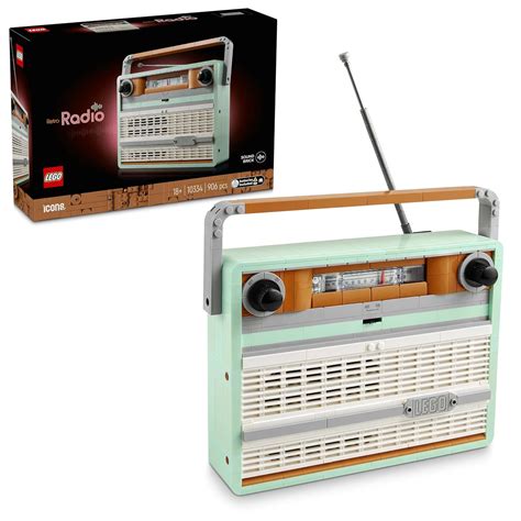 LEGO Icons Retro Radio Music Home Decor Building Set 10334 Building ...