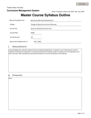 Fillable Online tarleton Agricultural Building Construction - tarleton ...