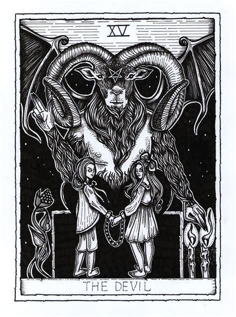 Devil Tarot Card Art