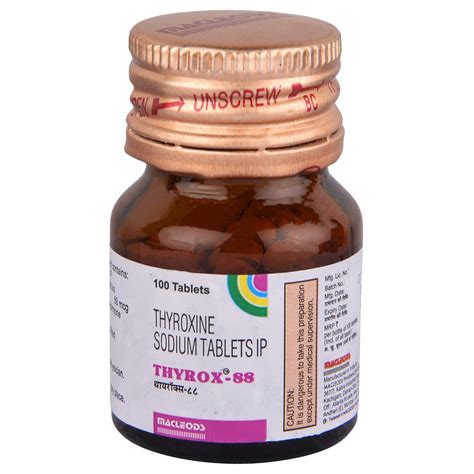 Thyrox 88 - Bottle of 100 Tablets : Amazon.in: Health & Personal Care