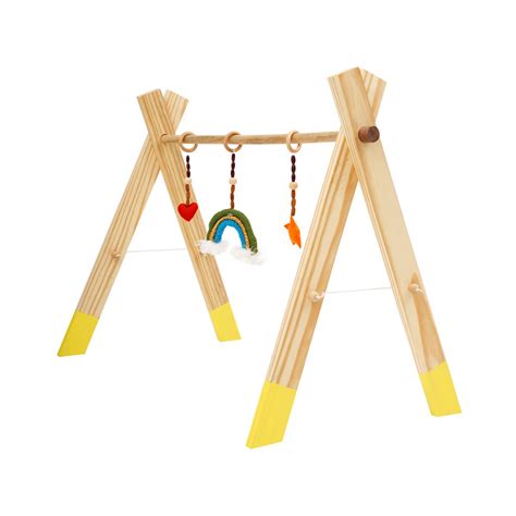 JoGenii | Pine Wood Foldable Baby Floor Gym | Littleok