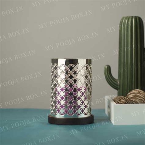 Buy Jali Cutwork Pillar Candle Holder Online in India - Mypoojabox.in