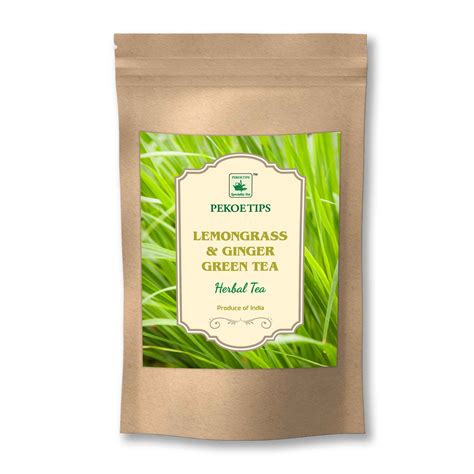 Lemongrass Ginger Green Tea 50g | Pekoe Tips Tea India