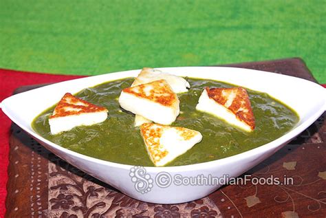 simple palak paneer | Spinach cottage cheese curry-How to make-Step by ...