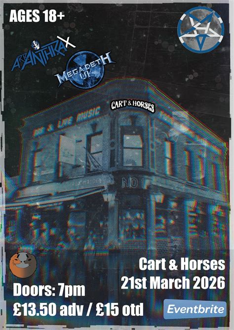 Arranthrax & Megadeth UK live @ Cart & Horses London, Cart & Horses ...