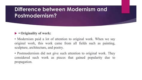 Modernism vs postmodernism | PPTX
